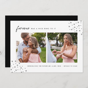 Starred Forever   2 Photo Engagement Announcement