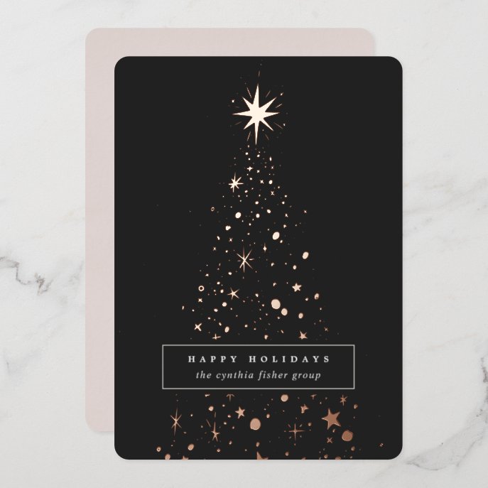 Starred Tree | Corporate Foil Holiday Card