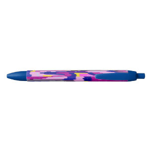 Starry Abstract in Purples and Blues Pen