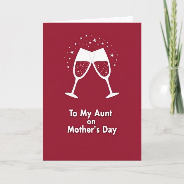 Starry Aunt Mothers Day Card (Front)