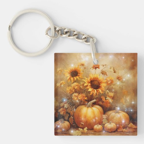 Starry Autumn Keychain