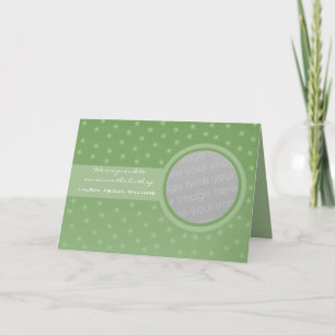 Starry Baby Announcement (Green)