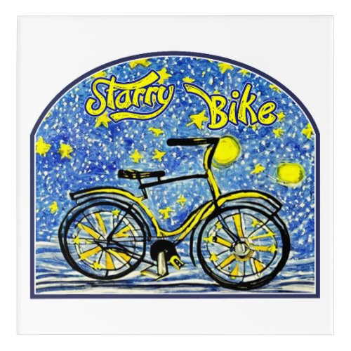 Starry Bike Acrylic Print