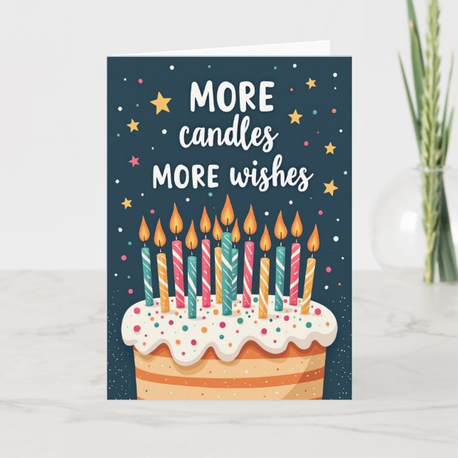 Starry Birthday Wish Card (Front)