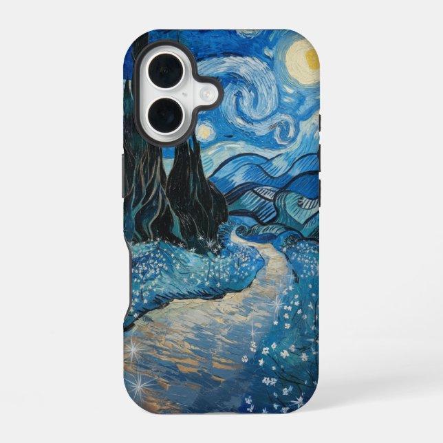 Starry Blooming Night Iphone Case (Back)