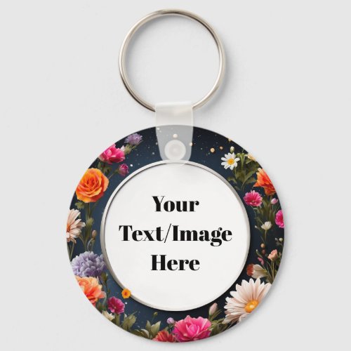 Starry Blossoms Keychain Party Gift Customizable