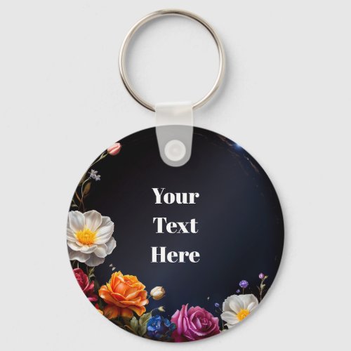 Starry Blossoms Keychain Party Gift Customizable