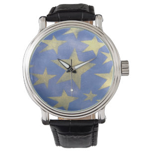 Starry Blue and Gold Watch