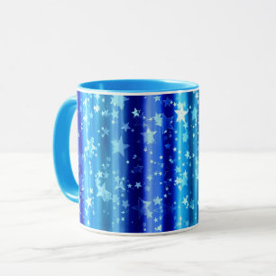 Starry Blue Decorative Design Mug