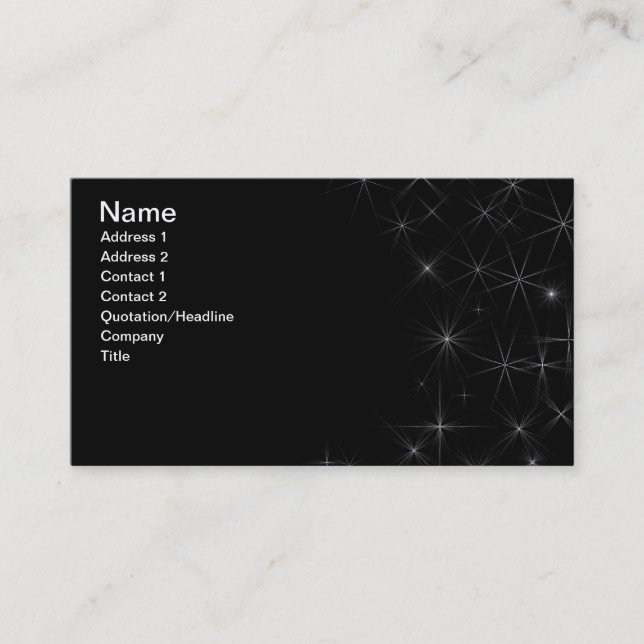 Starry business card (Front)