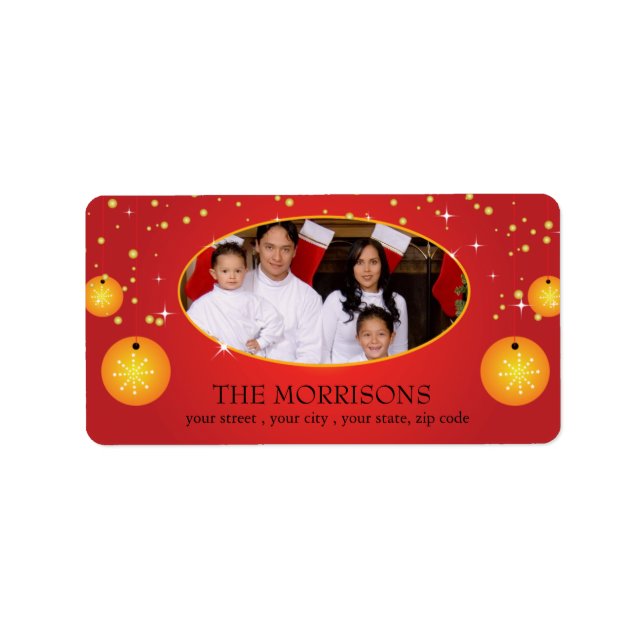 Starry Christmas - Address labels (Front)