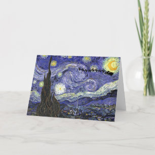 Starry Christmas Night Holiday Card