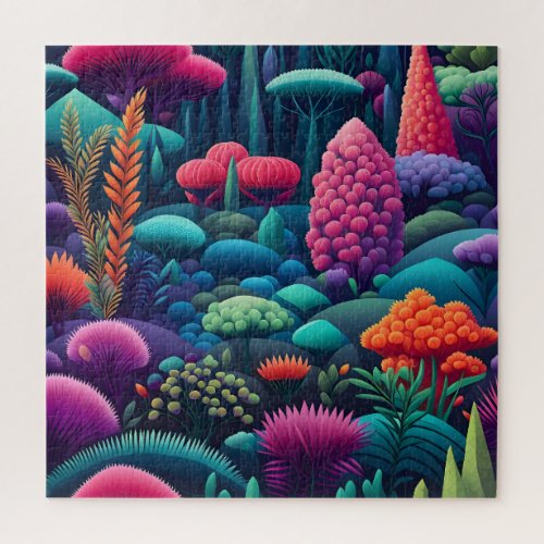 Starry Cosmic Blossom Odyssey Jigsaw Puzzle