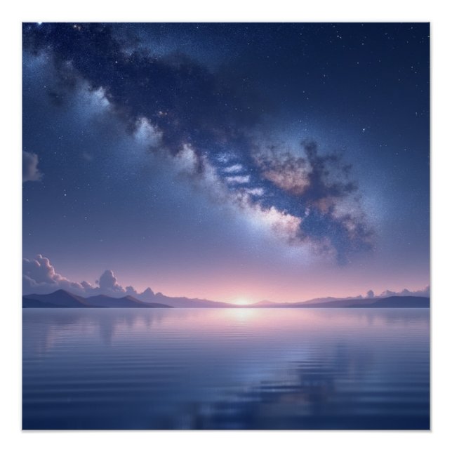 Starry Cosmic Night Wall Art – Celestial Sky (Front)