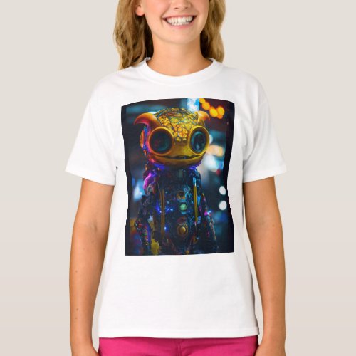 Starry Dreams Celestial Glow_in_the_Dark Kids P T_Shirt