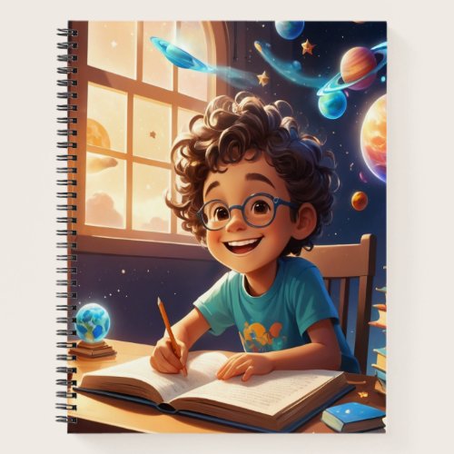 Starry Dreams: Kids Educational Notebook