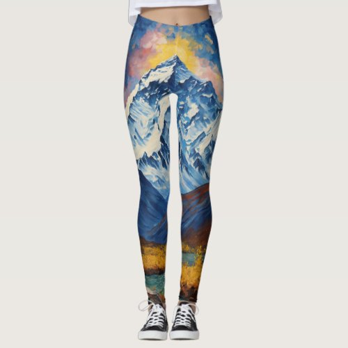 Starry Everest Van Gogh Leggings Leggings