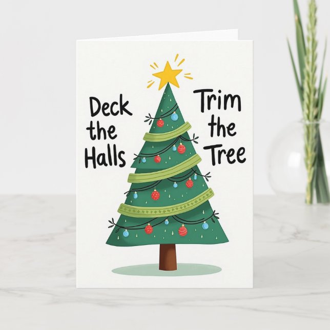 Starry Evergreen Card (Front)