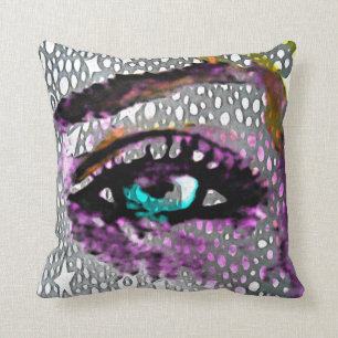 Starry Eye Throw Pillow