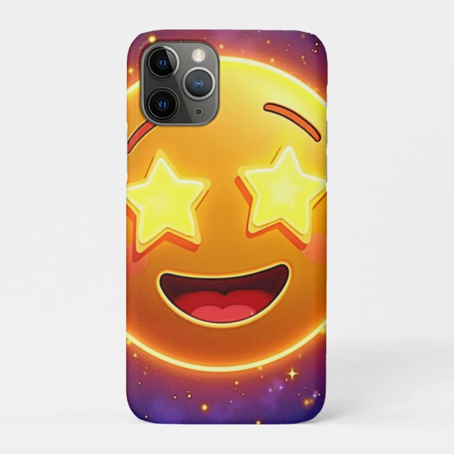 Starry-Eyed Emoji Joy Case-Mate iPhone Case (Back)