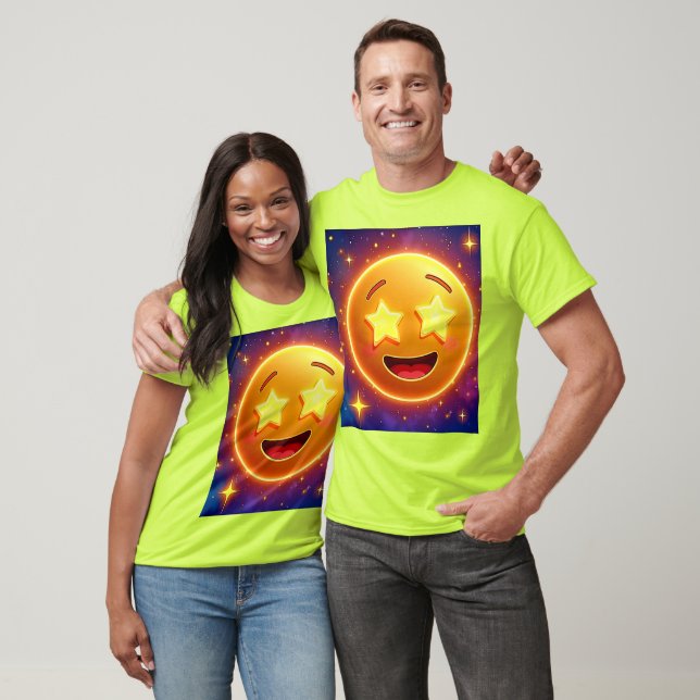 Starry-Eyed Emoji Joy T-Shirt (Unisex)