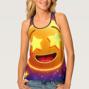 Starry-Eyed Emoji Joy Tank Top