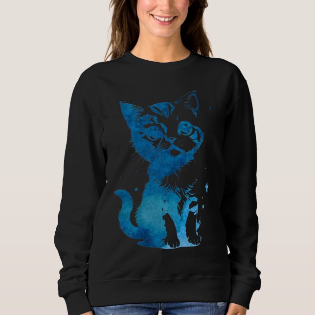 Starry Eyed Kitten Sweatshirt (Front)