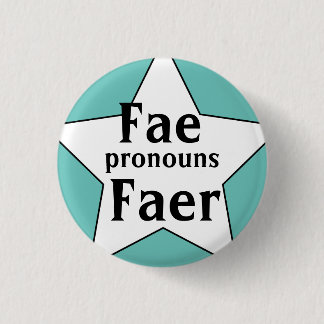 Starry Fae Faer Pronouns Button