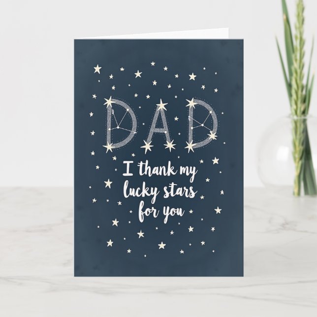 Starry Fathers Day Card (Front)