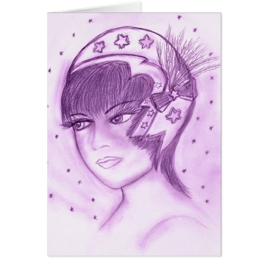 Starry Flapper in Purple Cards (Front)