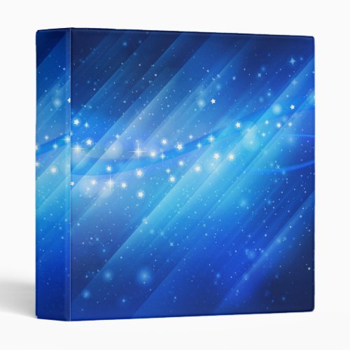 Starry Galaxy Abstract 3 Ring Binder