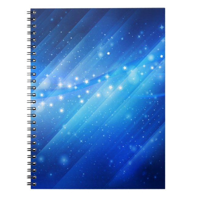 Starry Galaxy Abstract Notebook (Front)