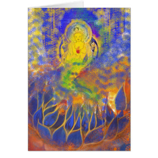 Starry Golden Mermaid Cards