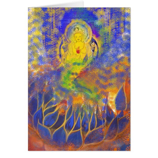 Starry Golden Mermaid Cards (Front)