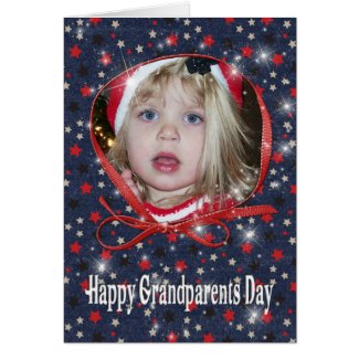 Starry Grandparents Day photo card