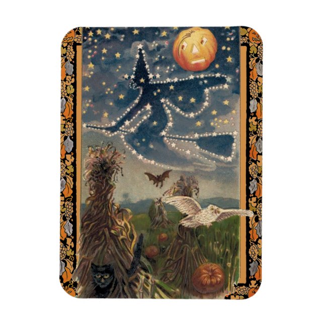 Starry Halloween Night Magnet (Vertical)
