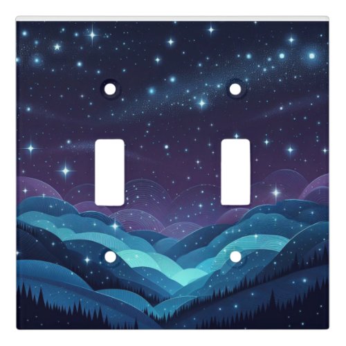Starry Hills Night Light Switch Cover