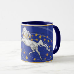 Starry Holiday Horse Mug