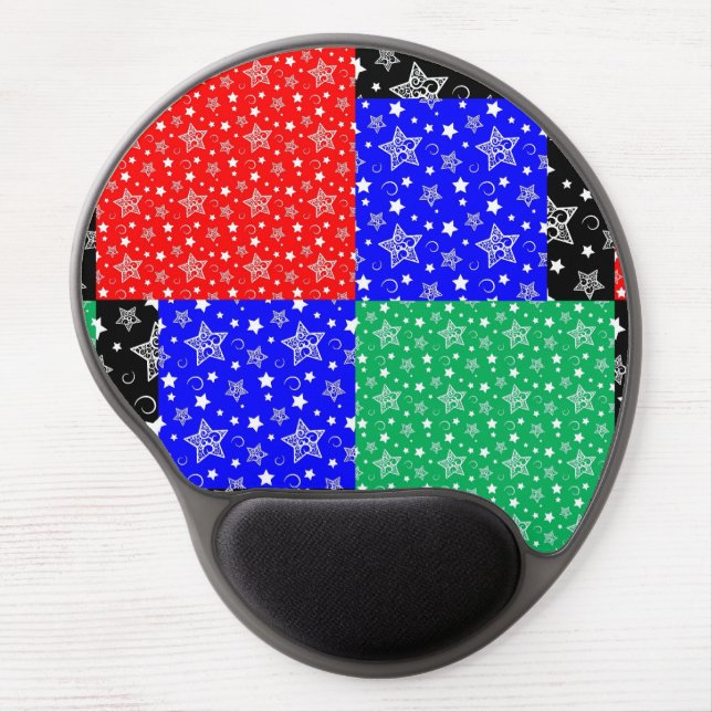 Starry Holiday Night Gel Mouse Pad (Front)