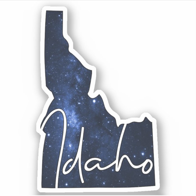 Starry Idaho State Sticker (Front)
