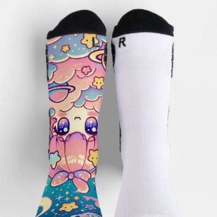 Starry Kawaii Night Socks
