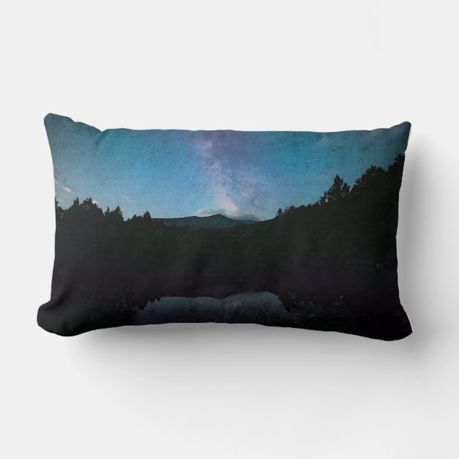 Starry Lake Lumbar Pillow (Front)