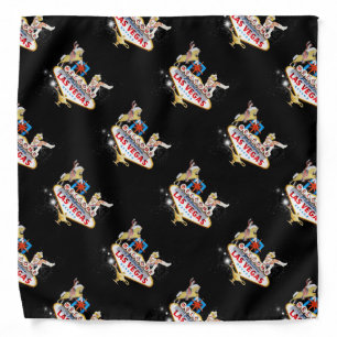 Starry Las Vegas Welcome Sign   Bandana