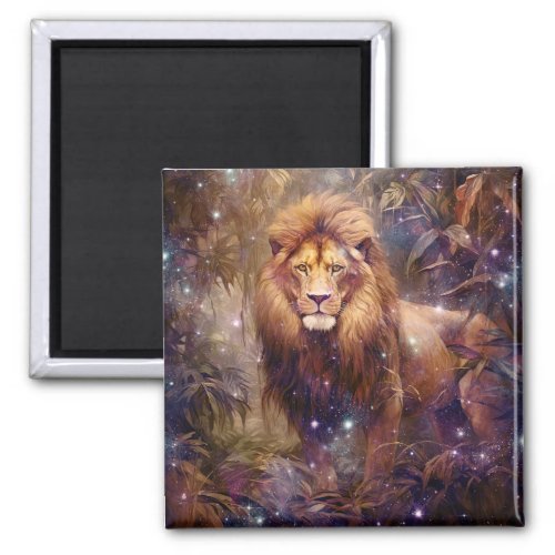 Starry Lion Magnet