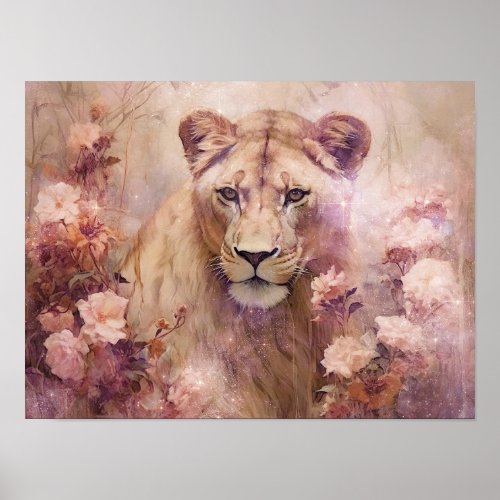 Starry Lion Poster