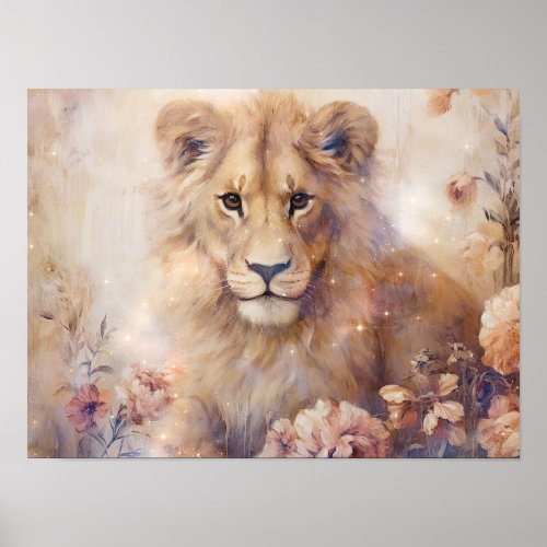 Starry Lion Poster