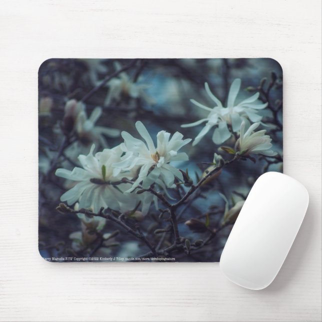 Starry Magnolia 3172 Mouse Pad (With Mouse)