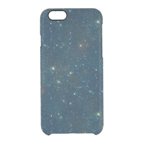 Starry Midnight Blue Sky Transparent Clear Clear iPhone 66S Case