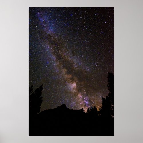 Starry Milky way California Poster