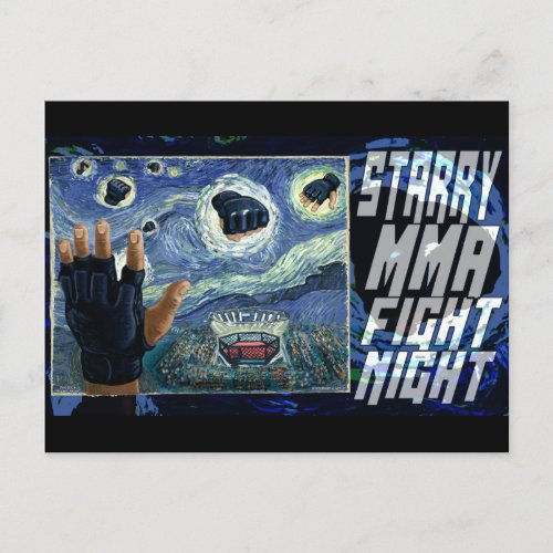 Starry MMA Fight Night Postcard